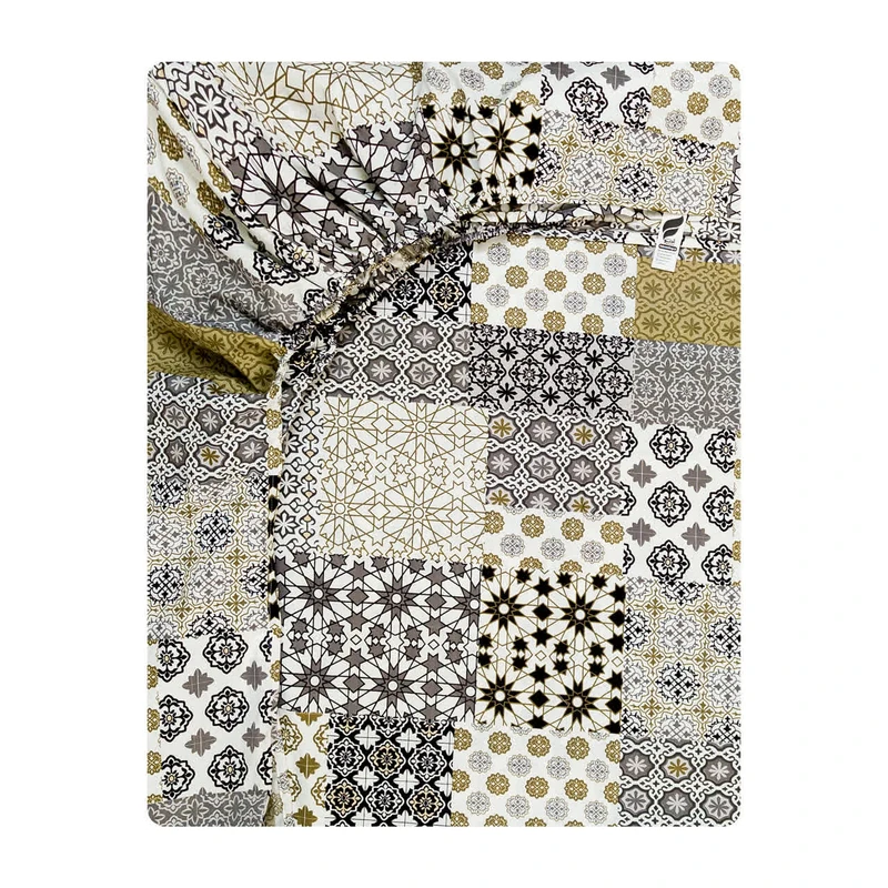 ملحفه نخ پنبه آدنو مدل مهرنوش کد IR221 یک نفره سایز 120x200 سانتی‌متر