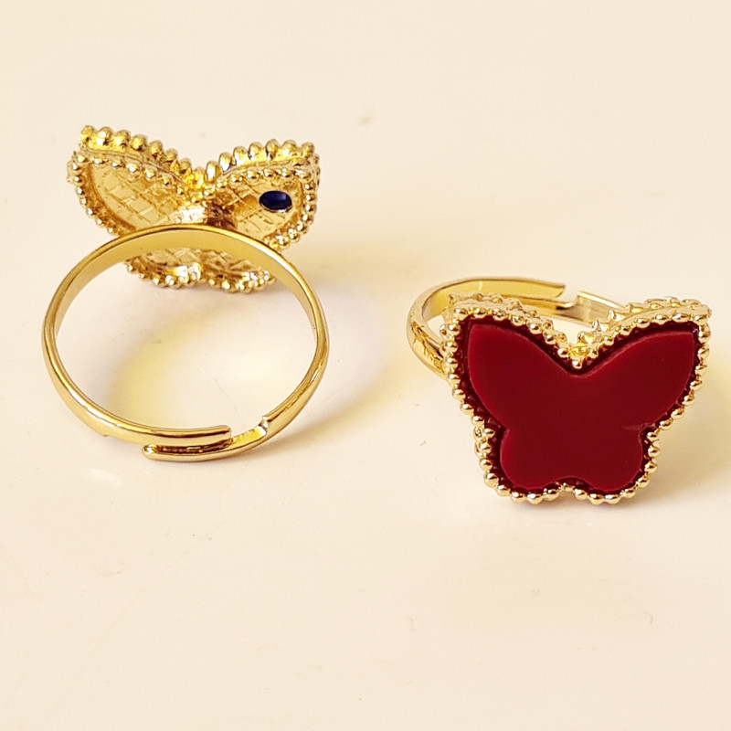 انگشتر دخترانه مدل پروانه G110