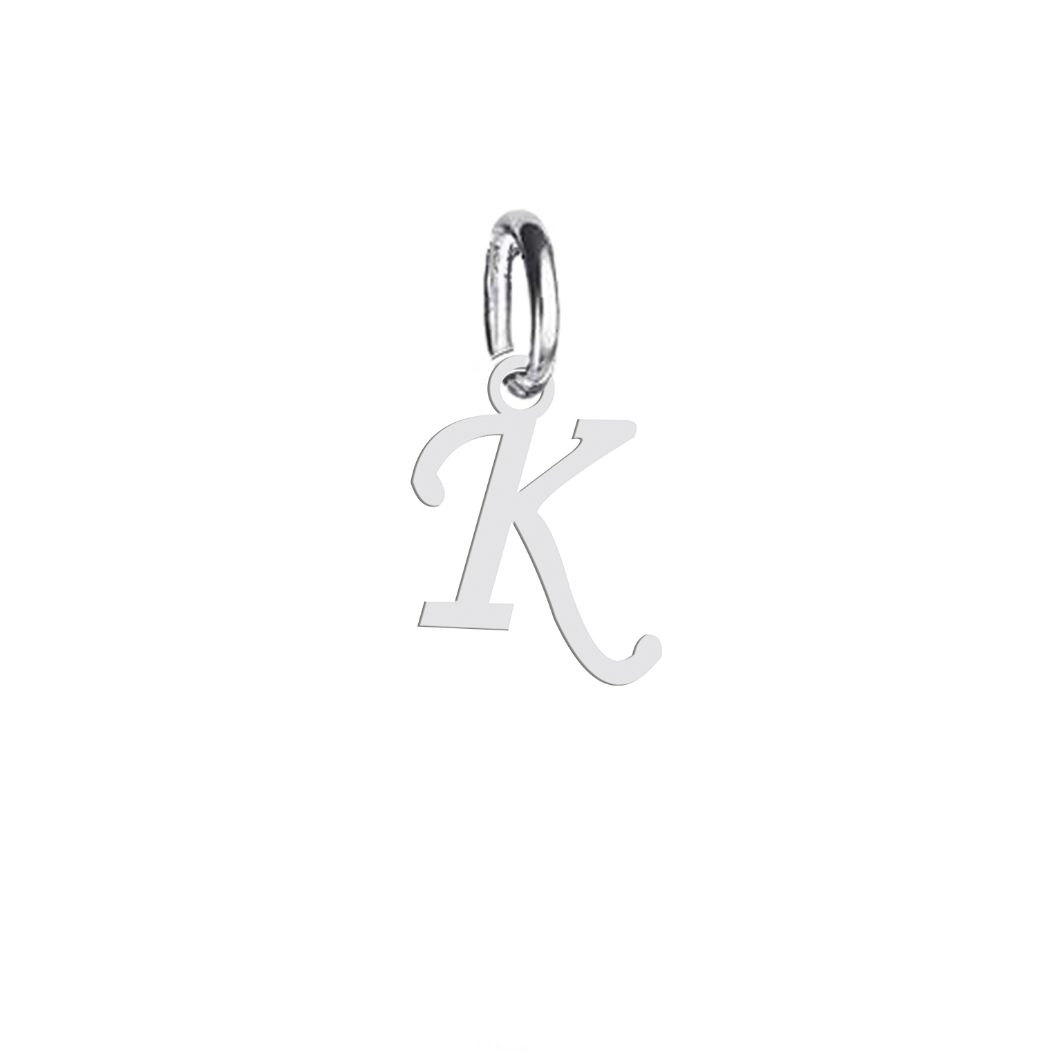 آویز گردنبند نقره هایکا طرح حرف لاتین K مدل n.ha46