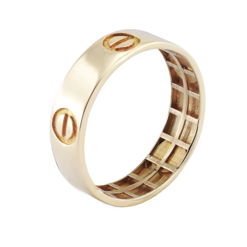 انگشتر طلا 18 عیار زنانه با طرح کارتیه لاو گالری ایلونا مدل ۳۴۷۹۰ کارتیر لاو سایز 50