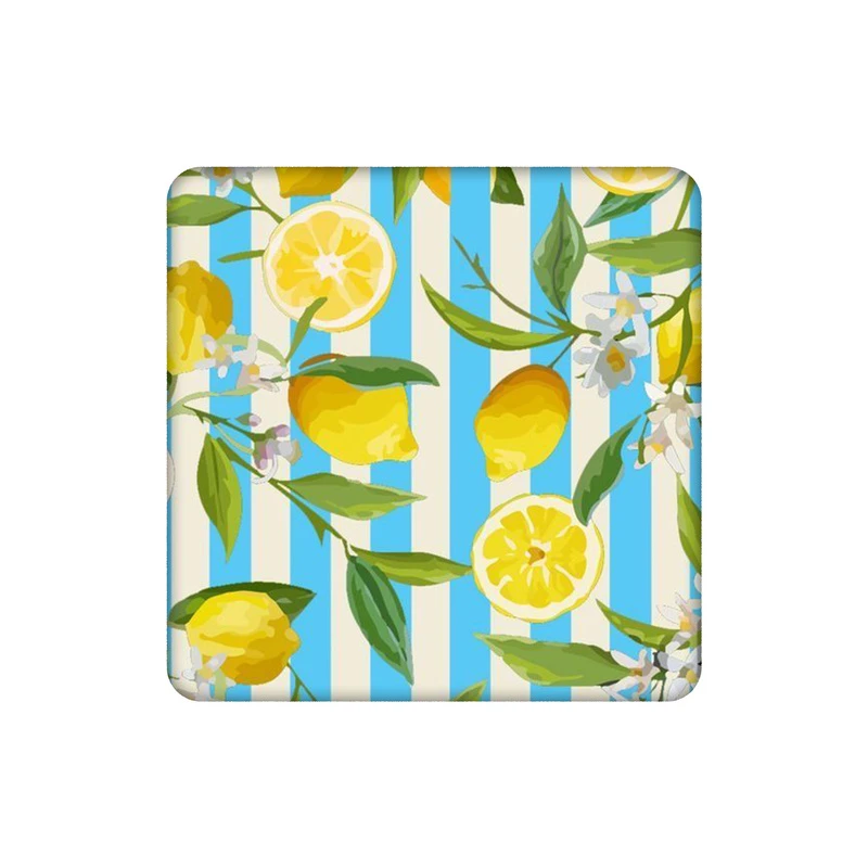 زیرلیوانی طرح پترن لیموی راه راه کد 1073131