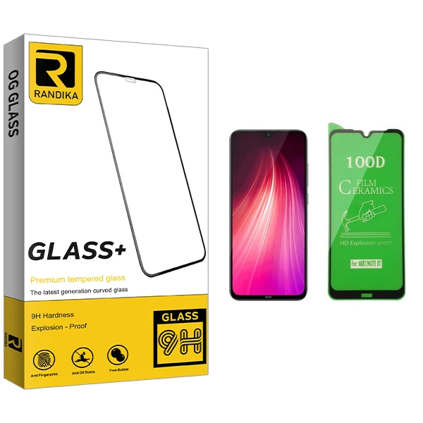 محافظ صفحه نمایش سرامیکی راندیکا مدل GLD مناسب برای گوشی موبایل شیائومی Redmi Note 8T