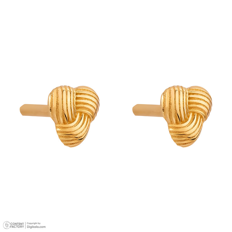 گوشواره میخی طلا 18 عیار زنانه کیا گالری مدل سپیدار کد EM432 - 2