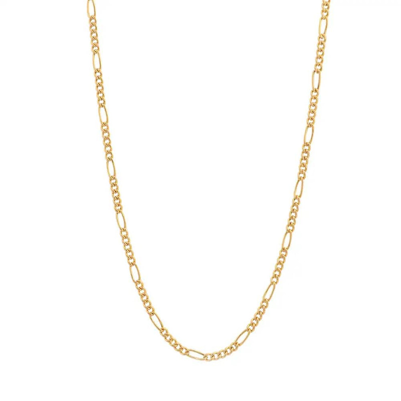 گردنبند طلا 18 عیار زنانه با طرح فیگارو هومن گلد مدل CH164