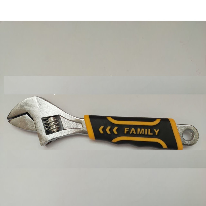 آچار فرانسه فامیلی مدل 121  سایز 7.4 میلی متر به همراه انبر دست