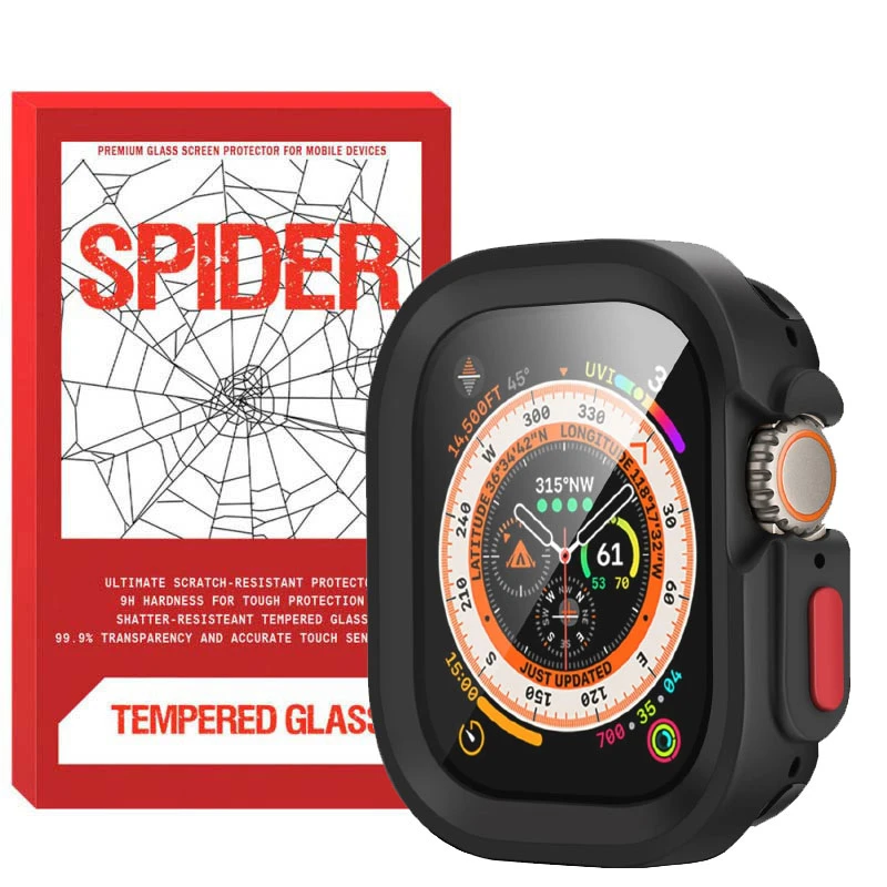 کاور اسپایدر مدل AMIZEE Silicone Case مناسب برای اپل واچ سری Ultra سایز 49 میلی متری