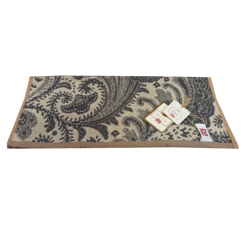 حوله دستی تاچ مدل ژاکارد فلاوور یونانی سایز 80x40 سانتی متر