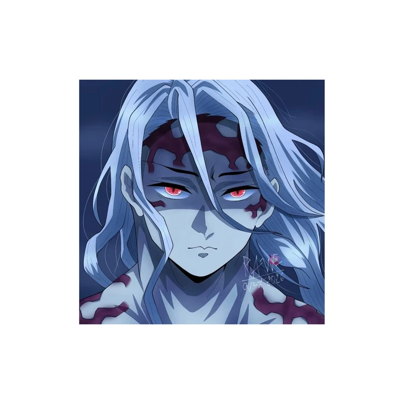 استیکر لپ تاپ و موبایل مدل انیمه طرح شیطان کش موزان کیبوتسوجی demon slayer Muzan Kibutsuji کد 812