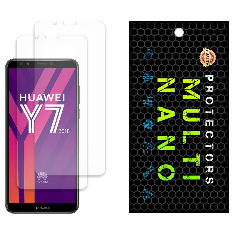 محافظ صفحه نمایش مات مولتی نانو مدل X-S2M مناسب برای گوشی موبایل هوآوی Y7 Prime 2018 بسته دو عددی