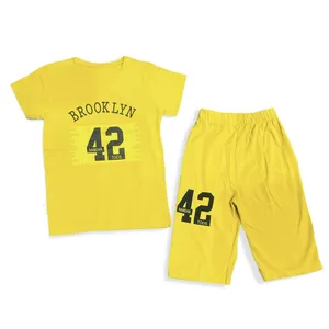 ست تی شرت و شلوارک پسرانه مدل BROOKLYN