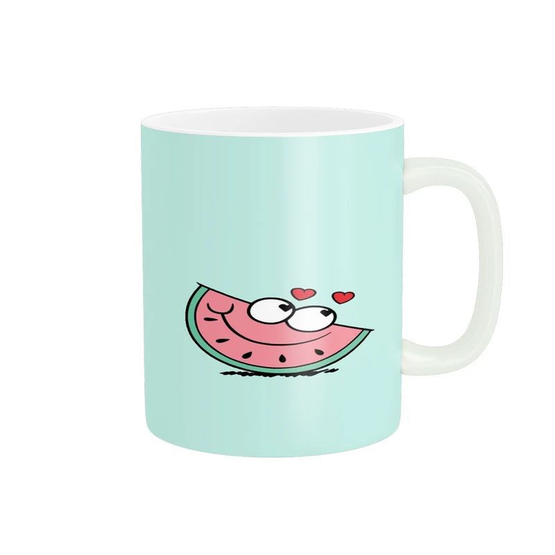 ماگ پادآفرین مدل یلدایی شب یلدا شب چله طرح انار و هندوانه کد p2663