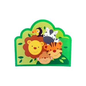 کارت دعوت مدل حیوانات جنگل کد AnimalCard1 مجموعه 10 عددی
