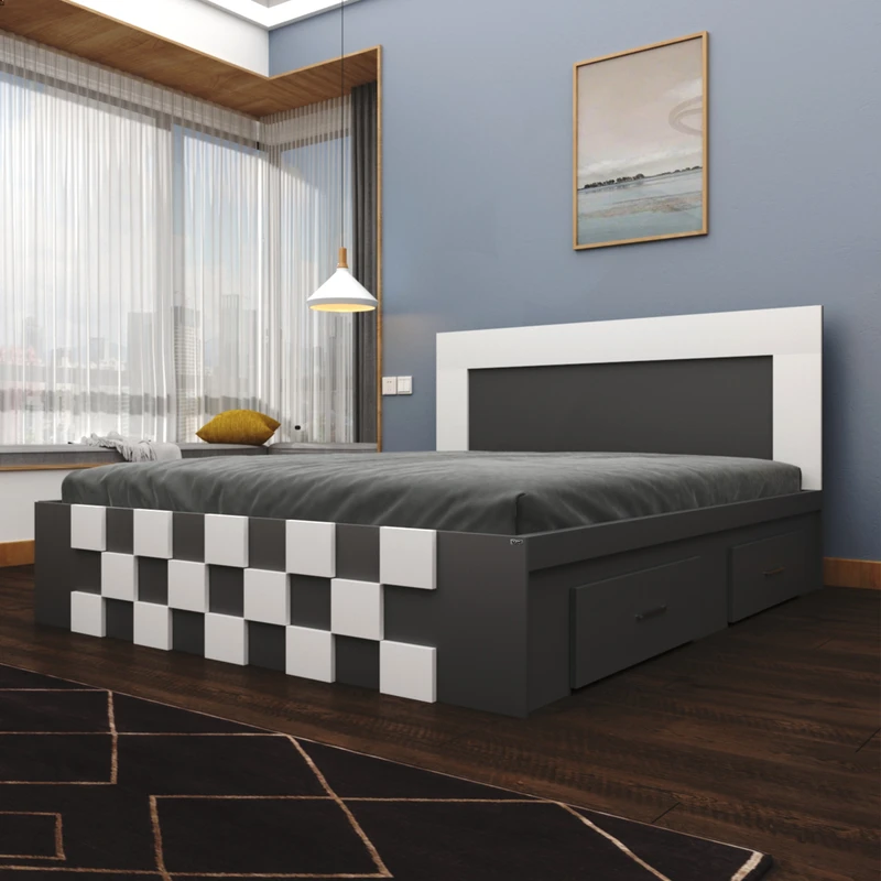  تخت خواب دونفره اعیان مدل FH615 سایز 160x200 سانتی متر