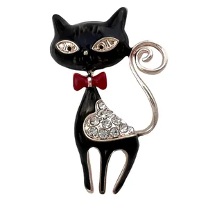 گل سینه زنانه مدل گربه کد G4051