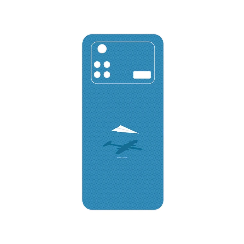 برچسب پوششی ماهوت مدل Minimal Paper Airplane مناسب برای گوشی موبایل شیائومی Poco M4 Pro 4G
