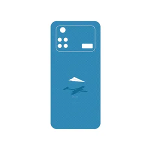 MAHOOT Minimal Paper Airplane Cover Sticker for Xiaomi Poco M4 Pro 4G