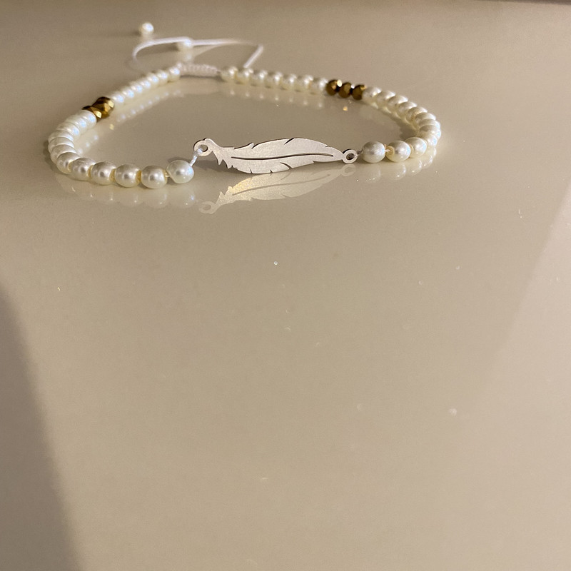 پابند نقره زنانه مدل برگ پابند نقره زنانه مدل برگ