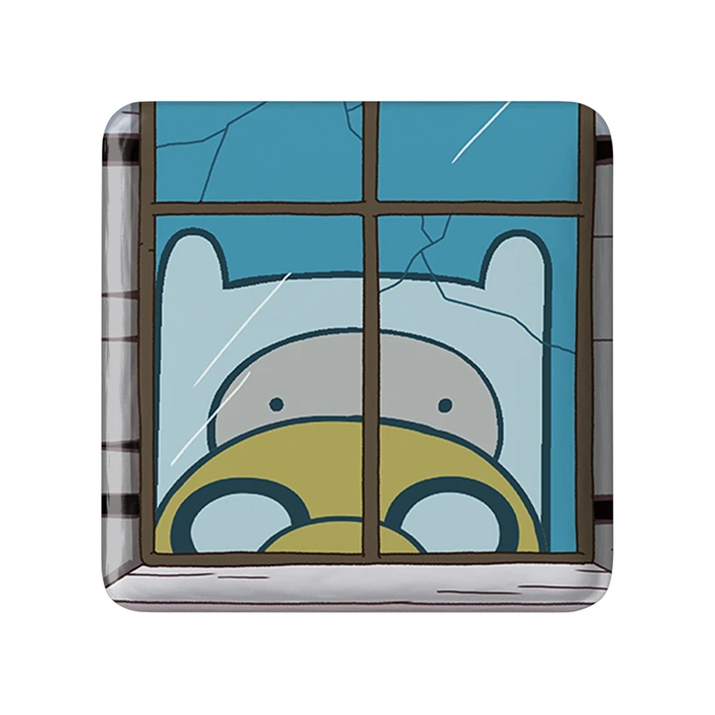 مگنت خندالو طرح جیک و فین وقت ماجراجویی Adventure Time  مدل مربعی کد 20828