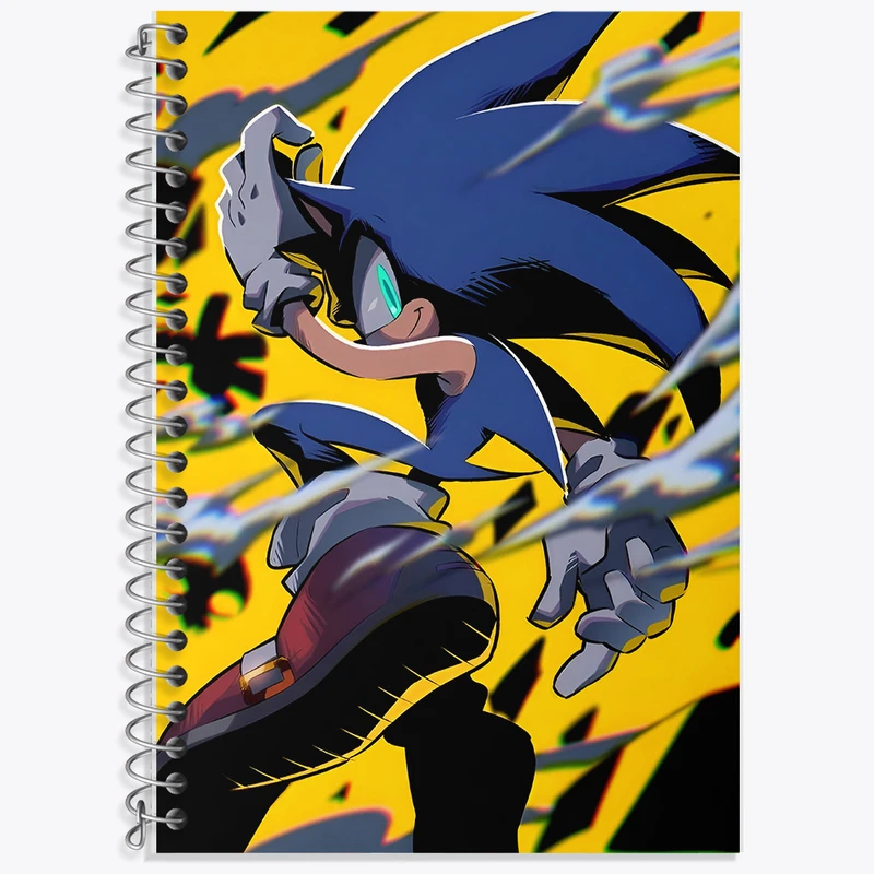 دفتر لغت 50 برگ خندالو طرح سونیک (Sonic) کد N4299