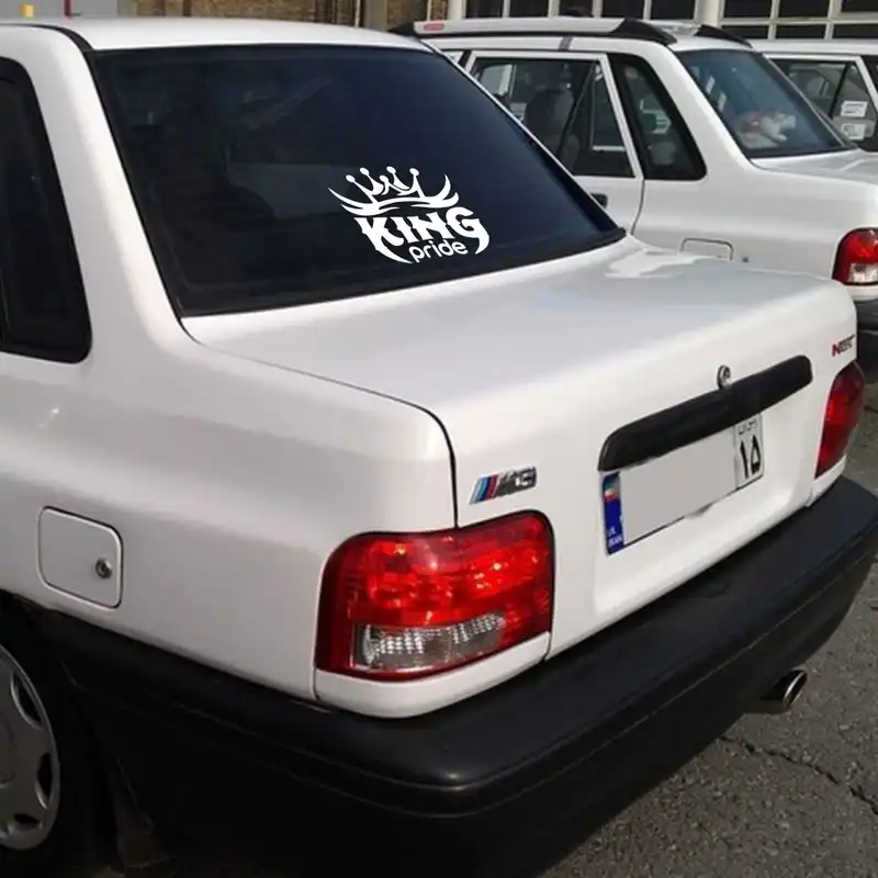 برچسب بدنه خودرو ماتریسیو طرح king ماشین پراید کد M280