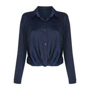 شومیز آستین بلند یقه برگردان زنانه جی تی هوگرو مدل 34142245503