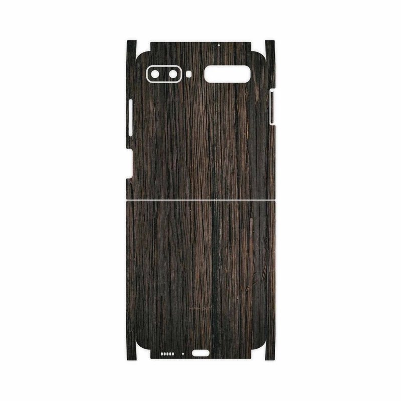 برچسب پوششی ماهوت مدل Burned-Wood-FullSkin مناسب برای گوشی موبایل سامسونگ Galaxy Z Flip