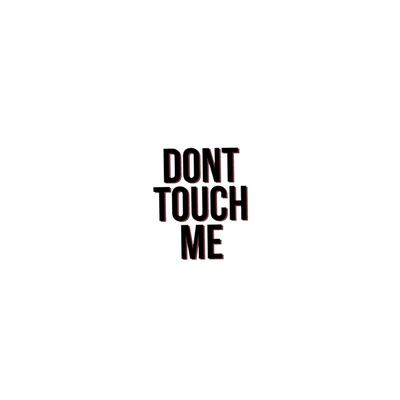 استیکر تزئینی موبایل و تبلت لولو مدل DONT  TOUCH ME کد 192