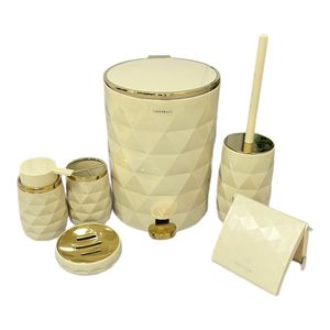 ست سرویس بهداشتی 6 پارچه کنتراست کد DH65