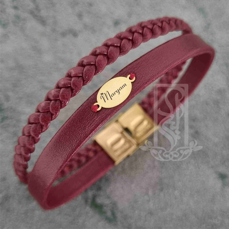 دستبند طلا 18 عیار زنانه لیردا مدل اسم مریم 6700