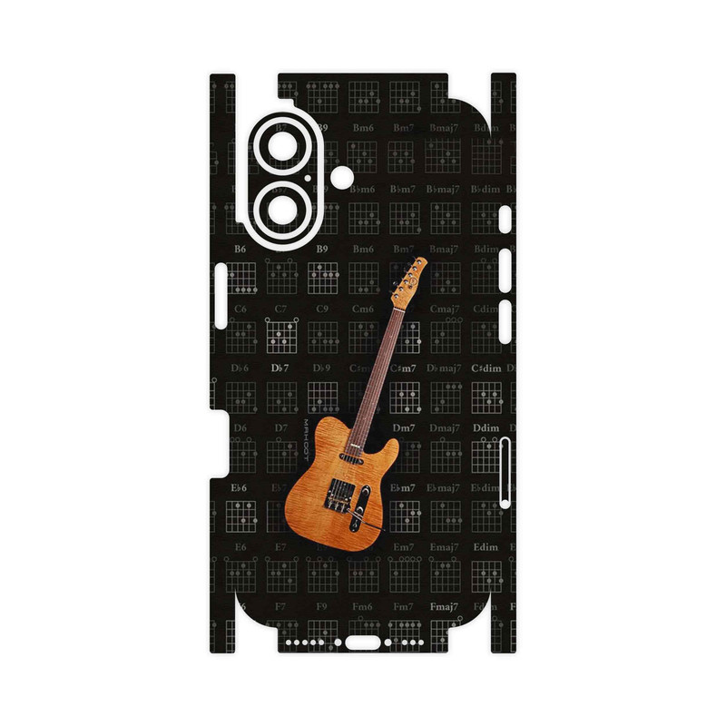 برچسب پوششی ماهوت مدل Guitar_Instrument-FullSkin مناسب برای گوشی موبایل اپل iPhone 16