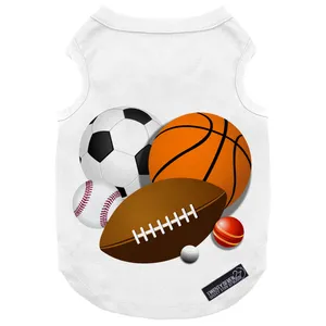 لباس سگ و گربه 27 طرح Sports Balls کد MH369 سایز S
