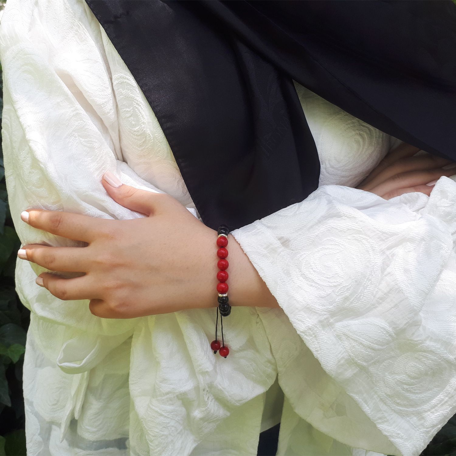 دستبند نقره پرمون مدل مرجان - - 3