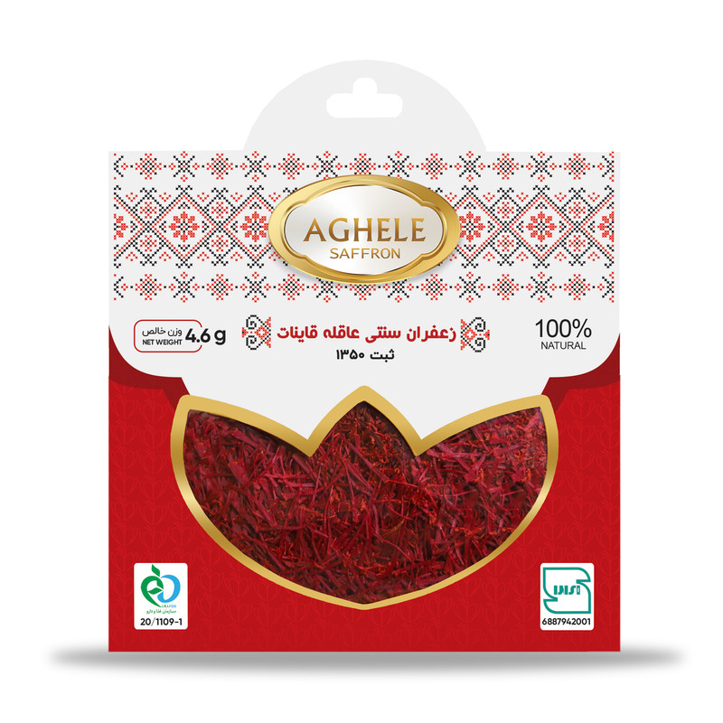 زعفران پاکتی سنتی عاقله - 4.608 گرم