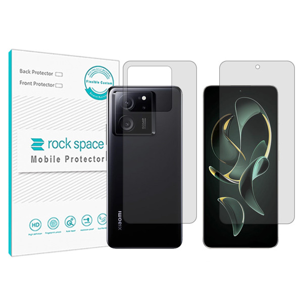 محافظ صفحه نمایش شفاف راک اسپیس مدل HyGEL مناسب برای گوشی موبایل شیائومی Redmi K60 Ultra به همراه محافظ پشت