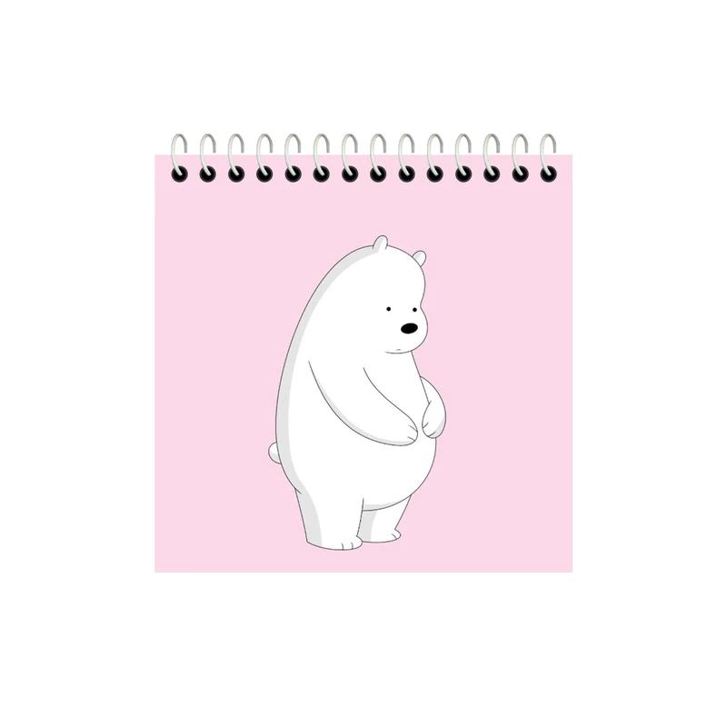 دفترچه یادداشت 50 برگ آلبالو مدل خرس فانتزی کد 4037