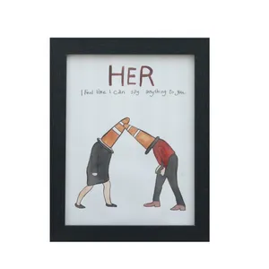 تابلو نقاشی گواش مدل her