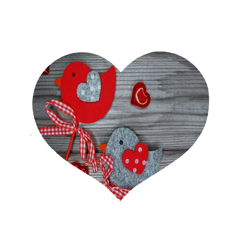 پادری مدل قلب طرح گنجشک کد 6127 سایز 90x90 سانتی متر 