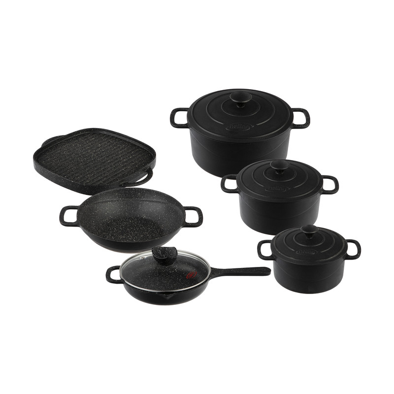 سرویس پخت و پز 10 پارچه چدن نالینو مدل Bona