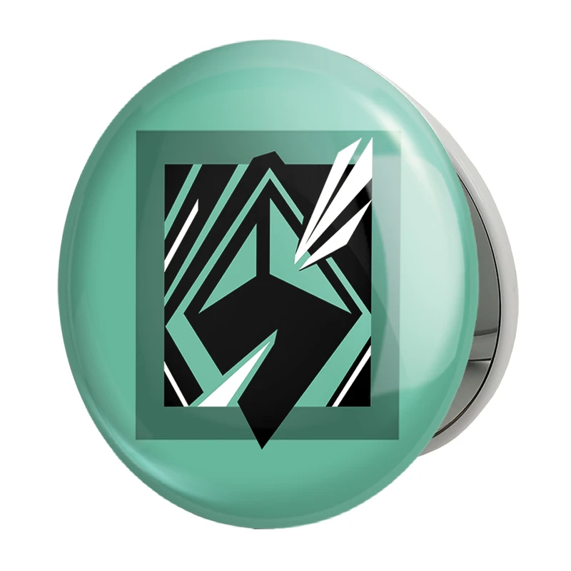 آینه جیبی خندالو طرح  sens بازی رینبو سیکس سیج  مدل تاشو کد 30369