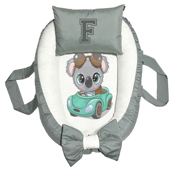 تشک غلت گیر نوزاد پاد آفرین مدل کوالا طرح حرف F