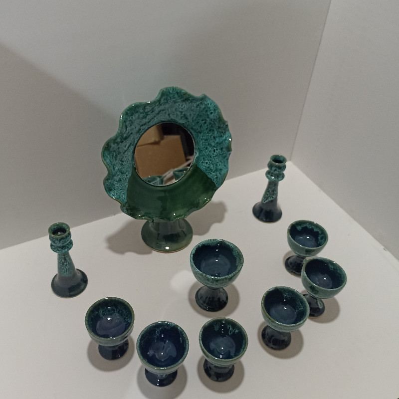 مجموعه ظروف هفت سین 10 پارچه مدل رو میزی کد a54