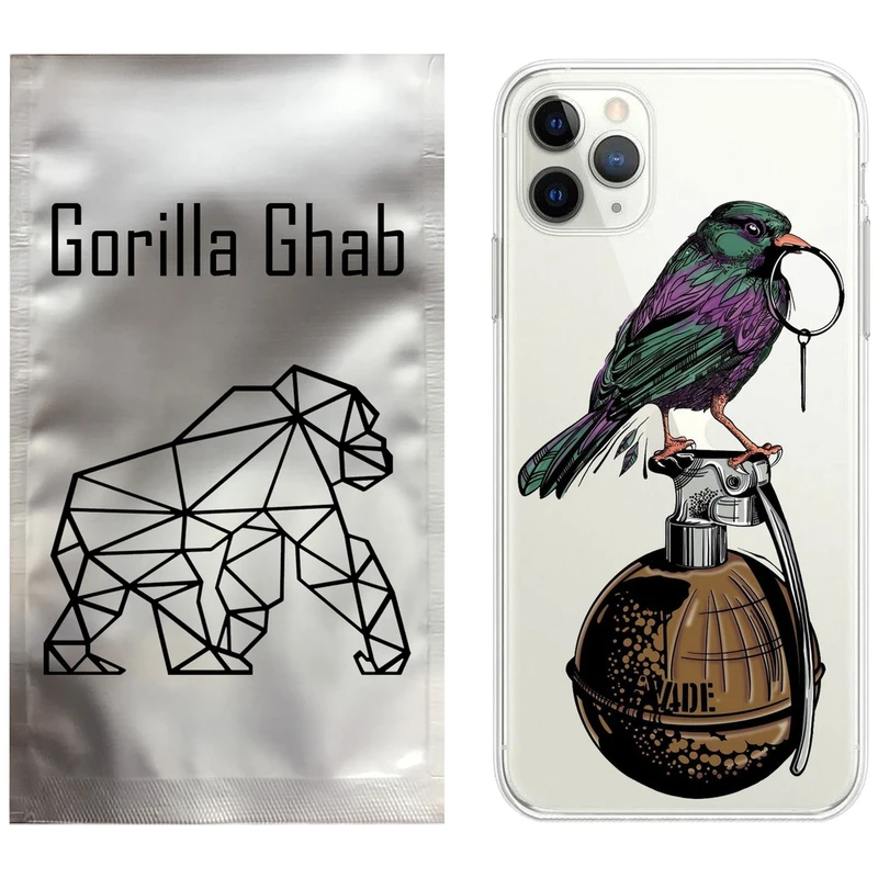 کاور گوریلا قاب مدل CLG کد 31 طرح پرنده مناسب برای گوشی موبایل اپل iPhone 11 Pro Max