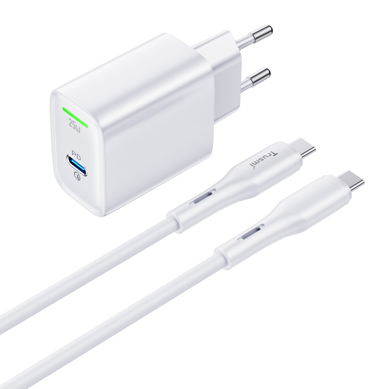 شارژر دیواری 25 وات تراسمی مدل CH15-02 به همراه کابل USB-C