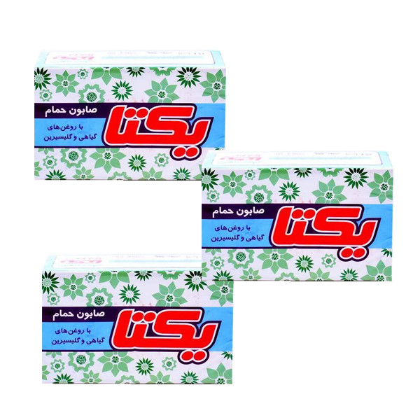  صابون شستشو یکتا مدل General وزن 120 گرم مجموعه 3 عددی