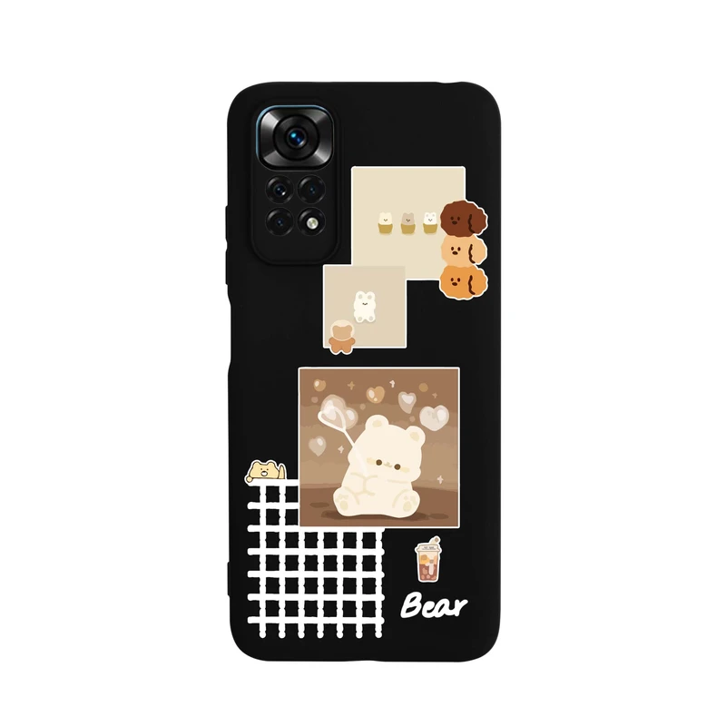 کاور قاب گوشی طرح قاب عکس خرس دخترونه کد k1254 مناسب برای گوشی موبایل شیائومی Redmi Note 12 Pro 4G