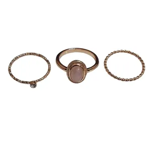 انگشتر زنانه آی ام مدل مهسا مجموعه 3 عددی