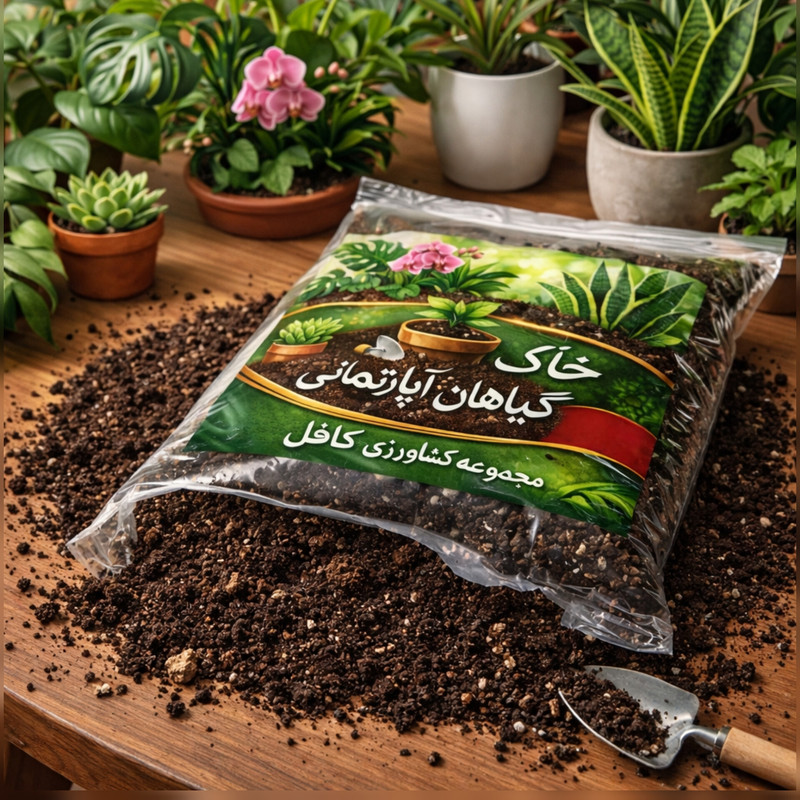 خاک ارگانیک مخصوص گیاهان آپارتمانی کافل مدل 02 حجم 2 لیتر