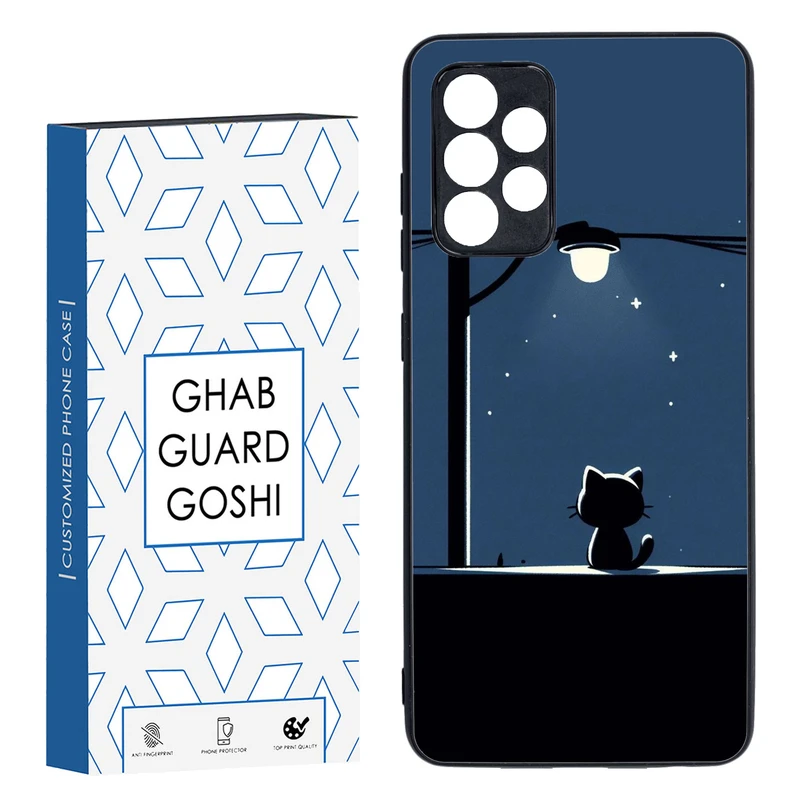 کاور قاب گارد گوشی طرح گربه کد TPU-189 مناسب برای گوشی موبایل سامسونگ Galaxy A52