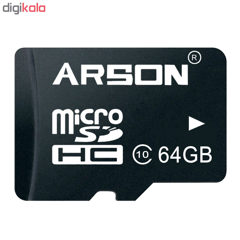 کارت حافظه microSDHC آرسون مدل AM-2164 کلاس 10 استاندارد U1 سرعت 80MBps ظرفیت 64 گیگابایت