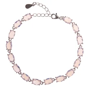 دستبند نقره زنانه کد 2403